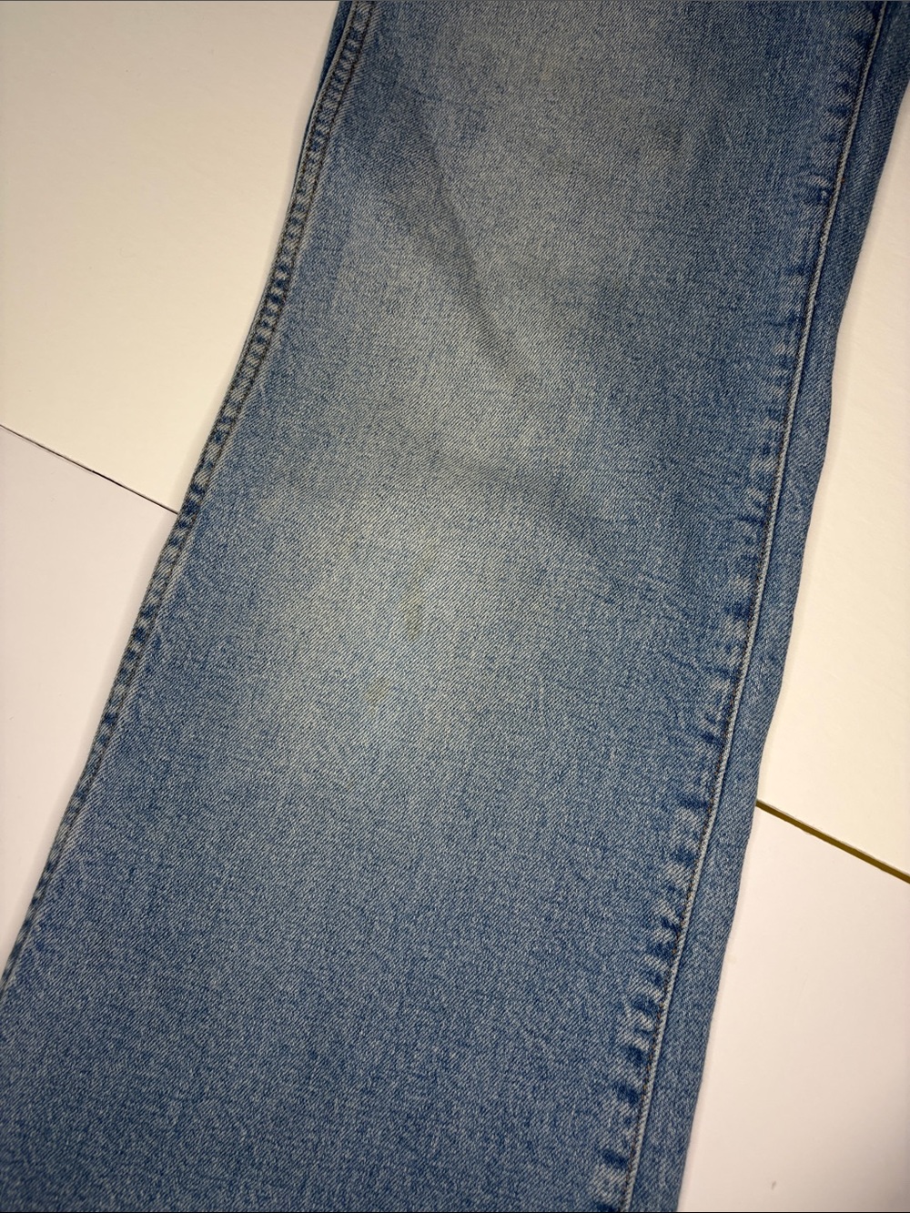 Madewell 11" High-Rise Flare Jeans in Light Wash - Picture 11 of 12